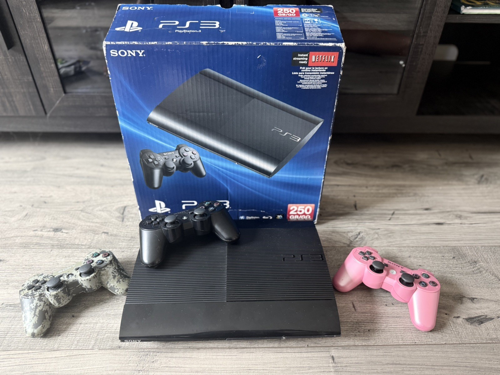 Sony PS3 Super Slim Console CECH-4001B 500GB 4.86 OEM Controller HDMI Game Test