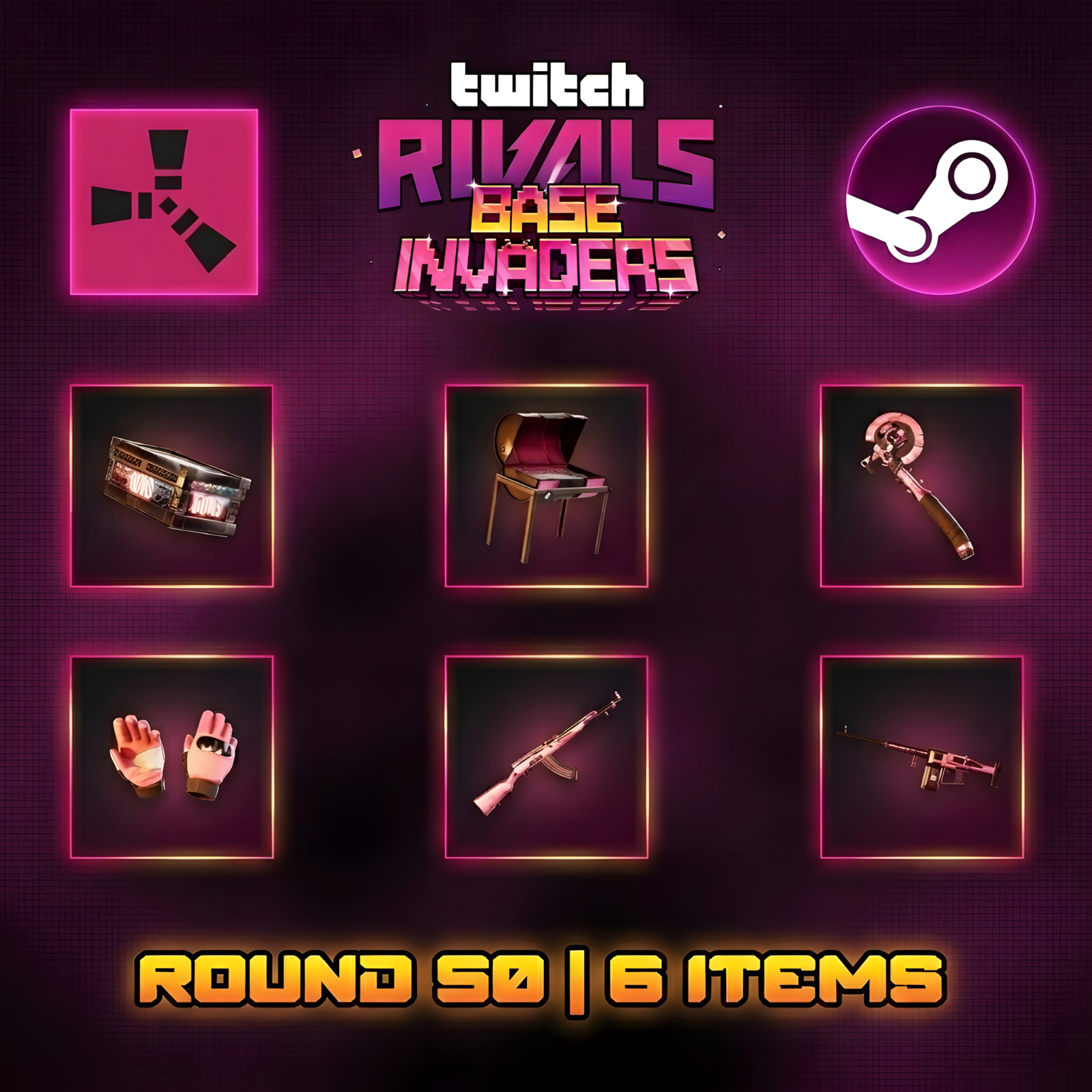 Rust TwitchDrops – Round 50 | 6 Items Base Invaders