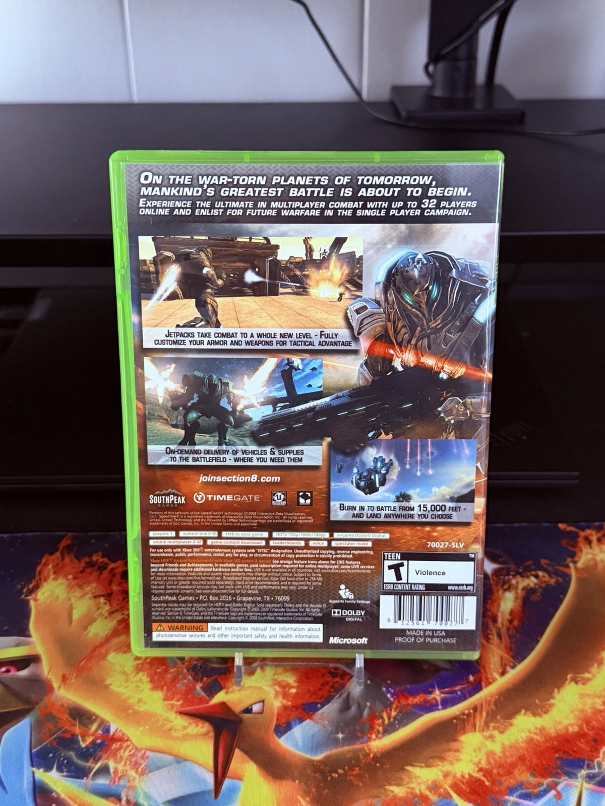 Section 8 Xbox 360 – No Manual – 1 Year Warranty – Fast Free Shipping!