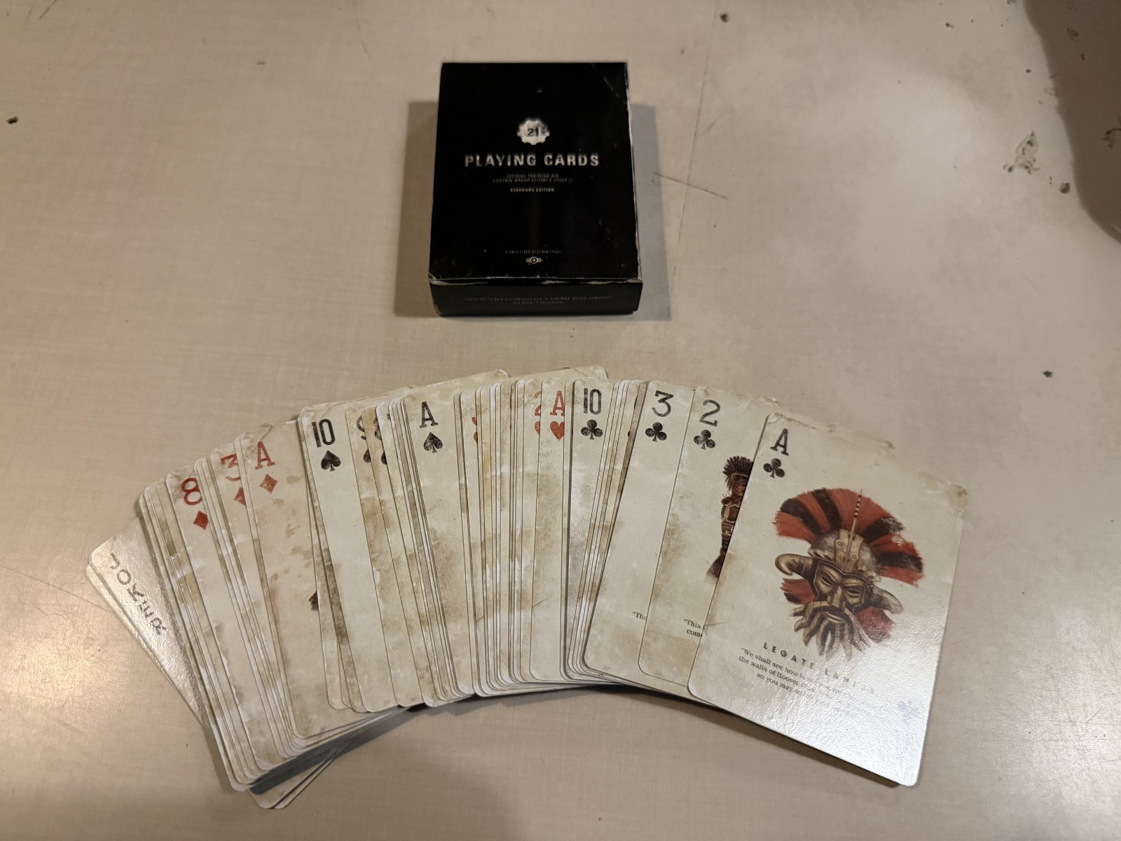 Fallout: New Vegas Vault 21 Deck of Playing Cards 2010 Bethesda Softworks