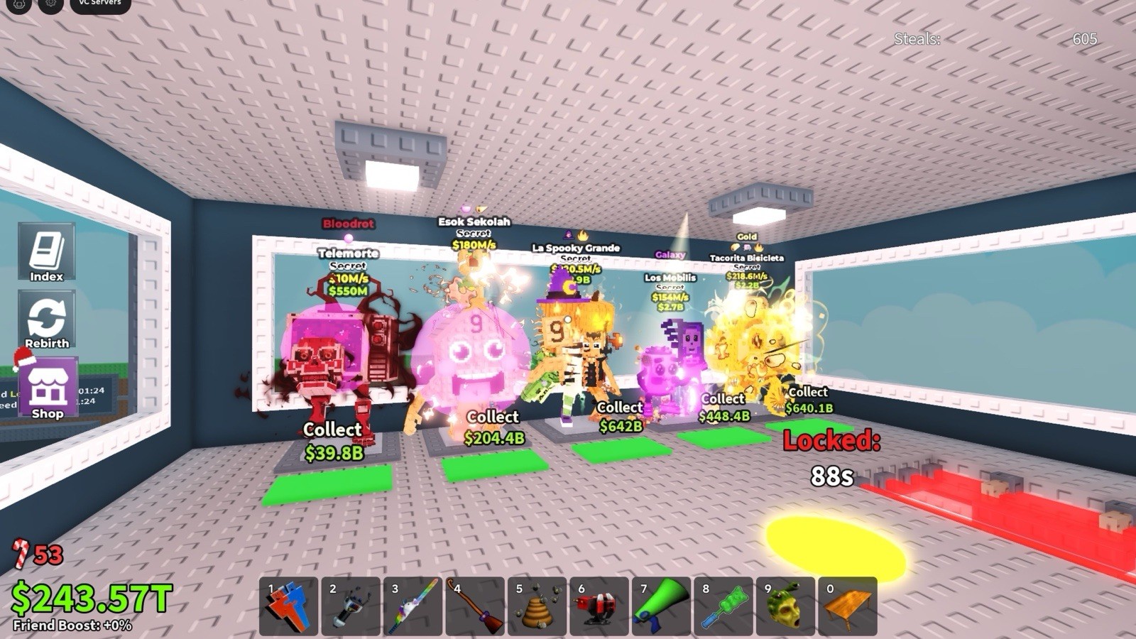 Steal A Brainrot Base Full Of High Tier Brainrots Fast Shipping