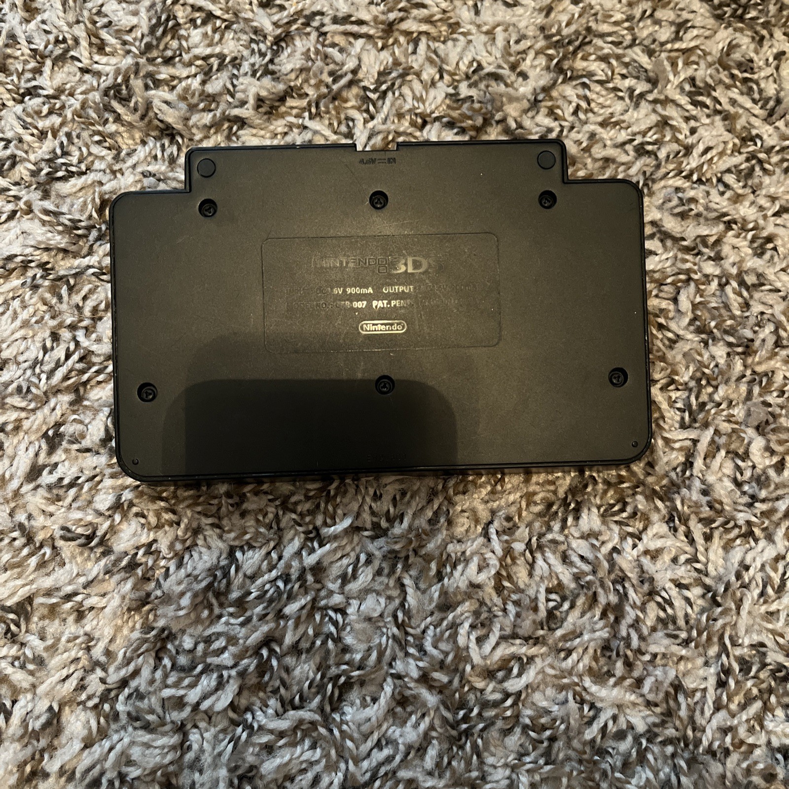 Original Nintendo 3DS Battery Charging Dock Cradle Base Black CTR-007