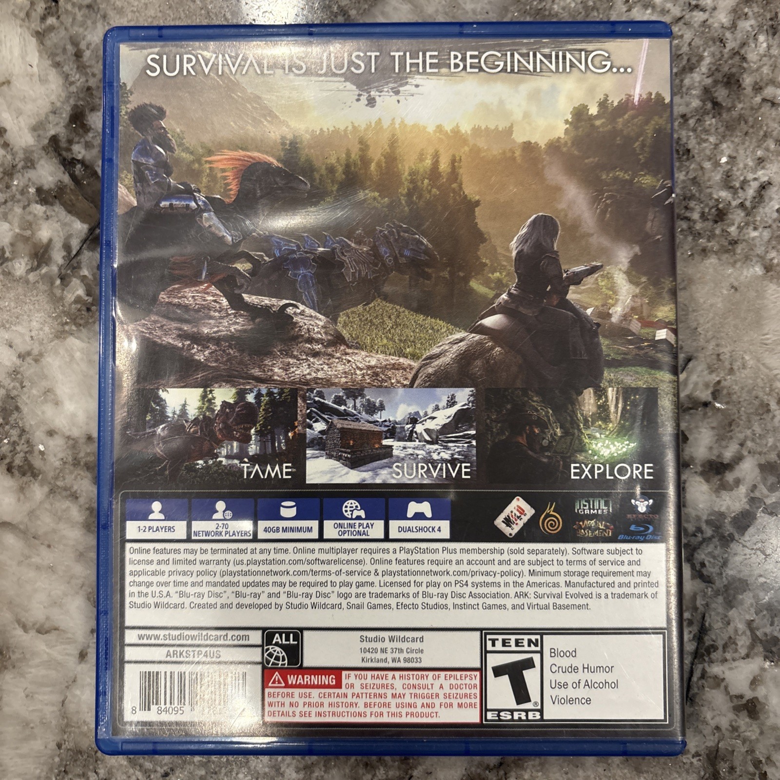 Studio Wildcard Ark: Survival Evolved (Sony PlayStation 4, 2017)