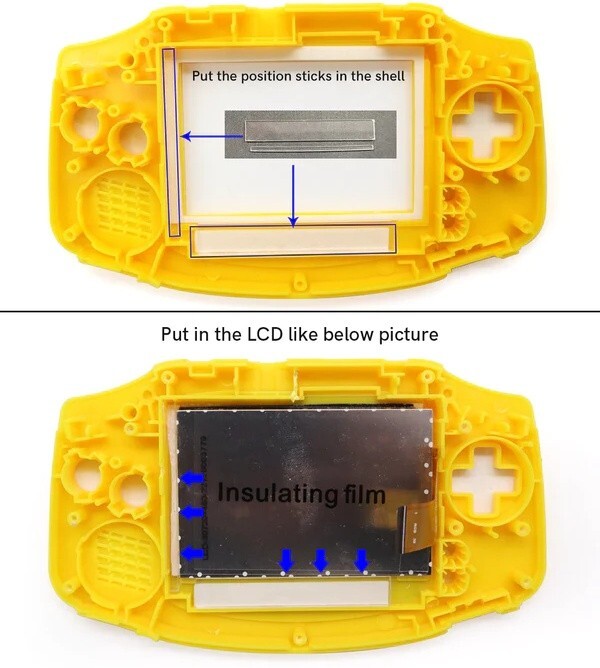 GameBoy Advance 3.0 V5 IPS Backlight Kit 720×480 LCD for GBA Game Boy NO SOLDER