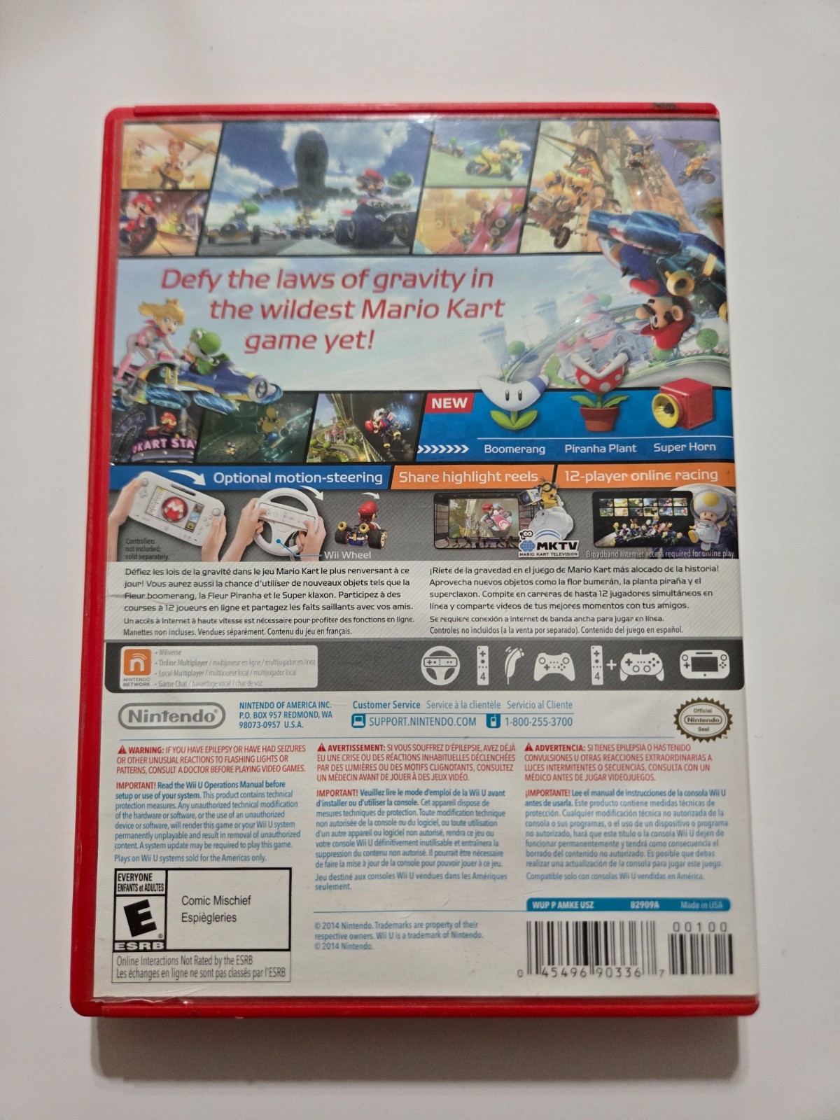 Mario Kart 8 for Wii U – Case + Manual Only