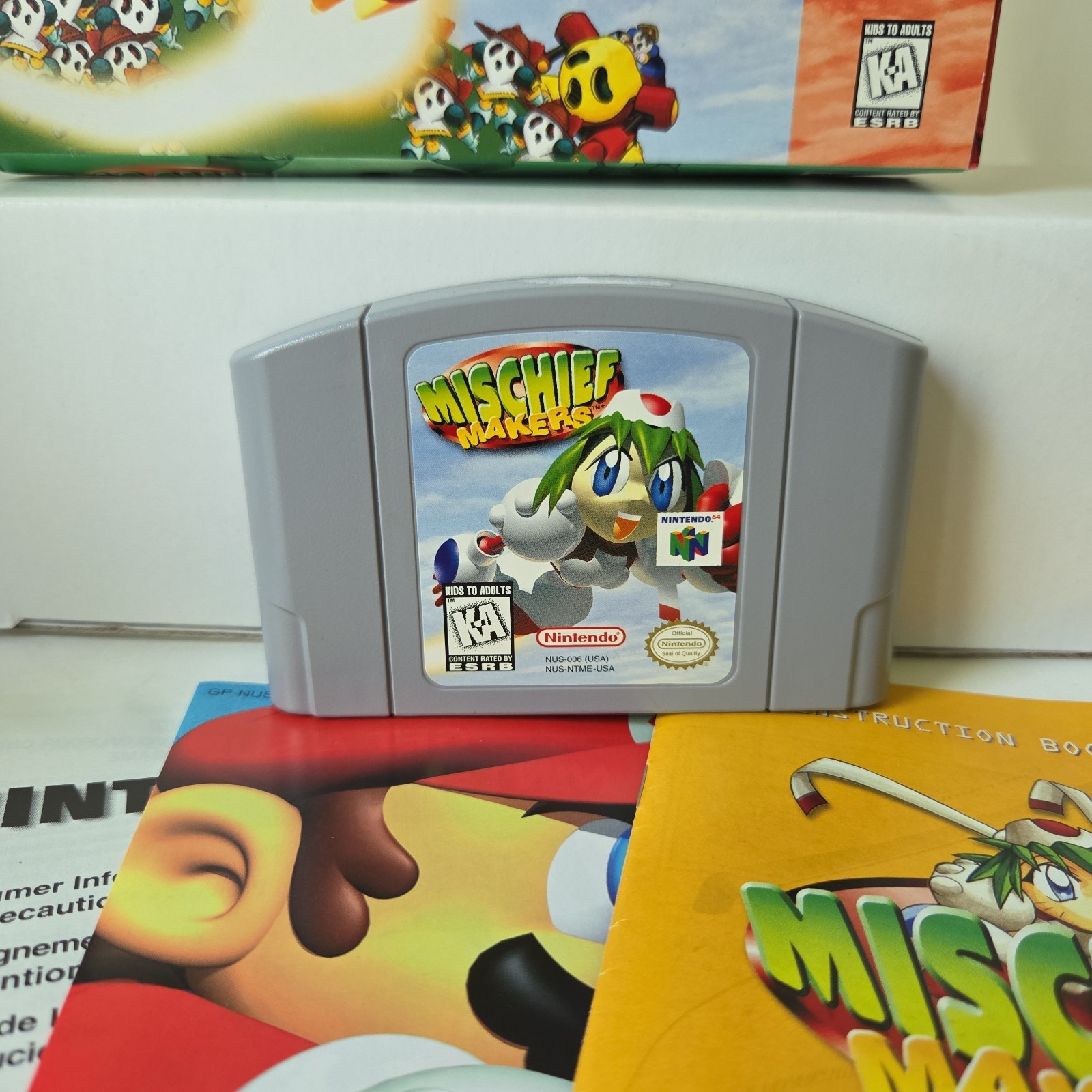 Mischief Makers Nintendo 64 N64 1997 Game Manual In Box 1 Player Everyone