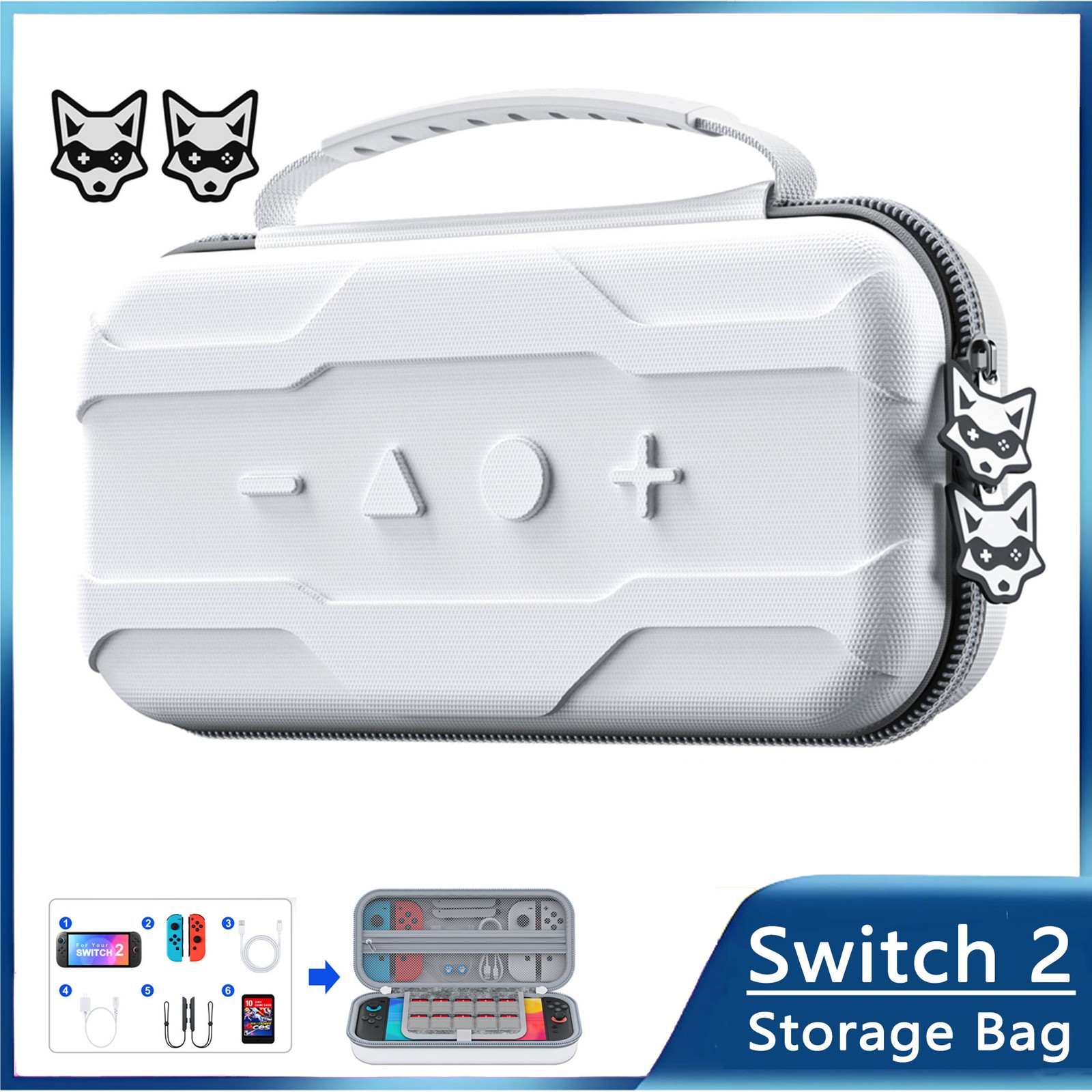 Waterproof Travel Carry Case Protective Hard Shell Case for Switch 2 Console