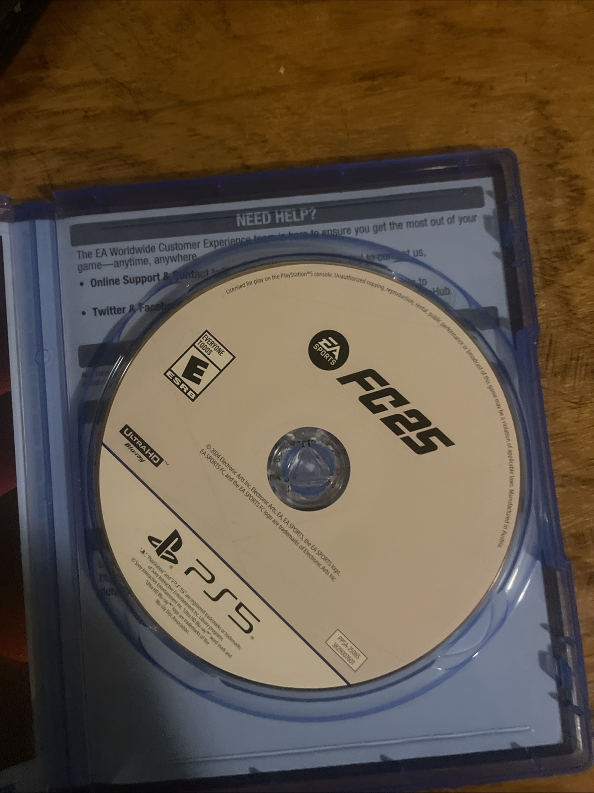 EA Sports FC 25 FIFA 2025 Sony PlayStation 5 Edition . Fully Working Disc