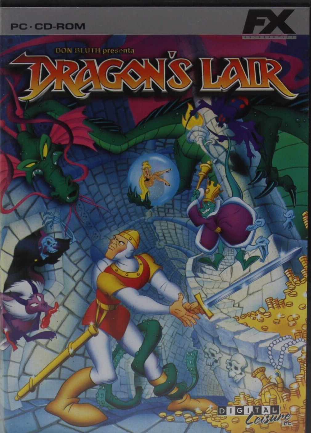 2001 DRAGON’S LAIR Video Game Spain Release Translated & Dubbed Don Bluth – READ