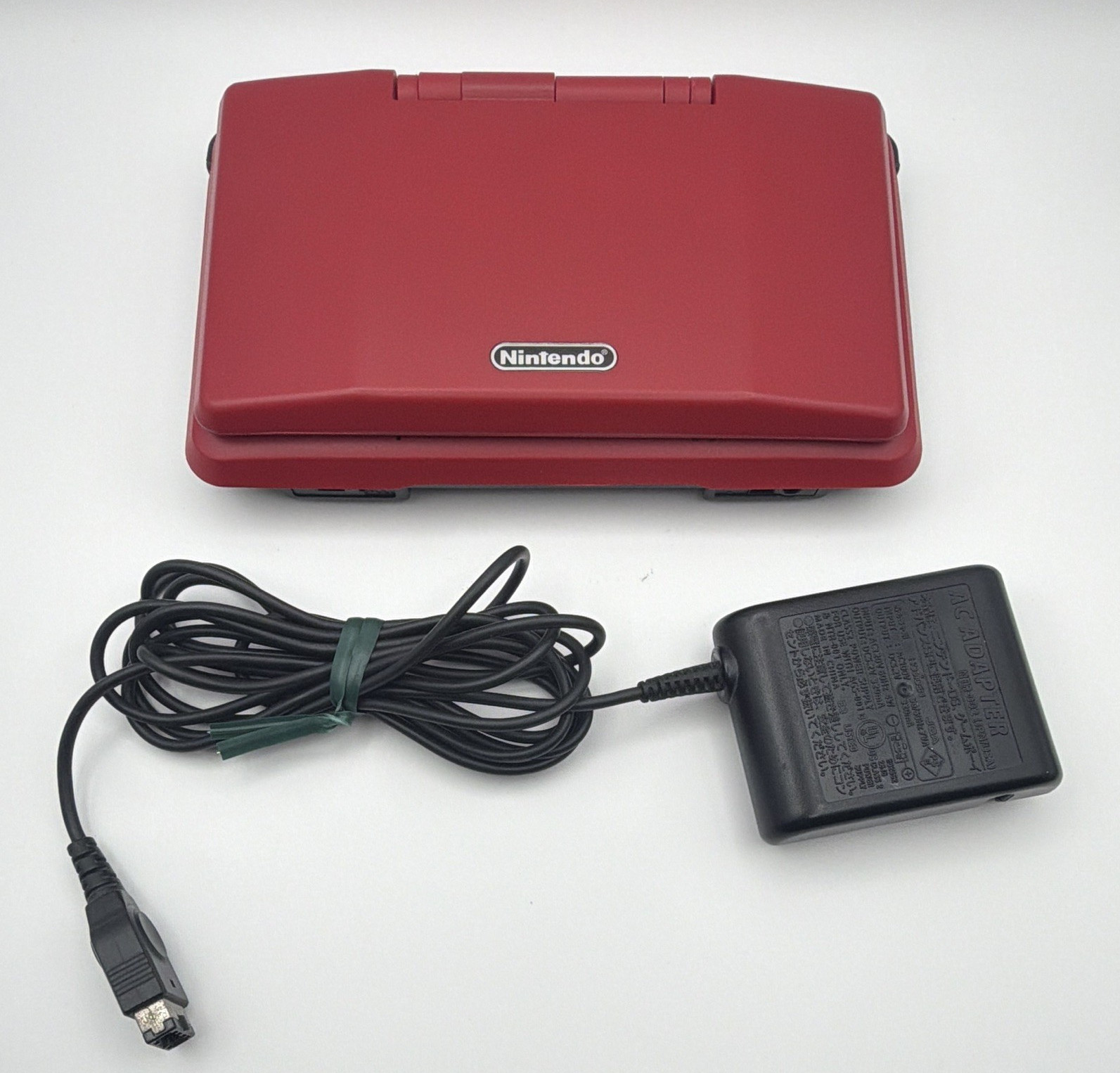 Nintendo DS Original Crimson Red Handheld Console –Tested & Working–New Shell