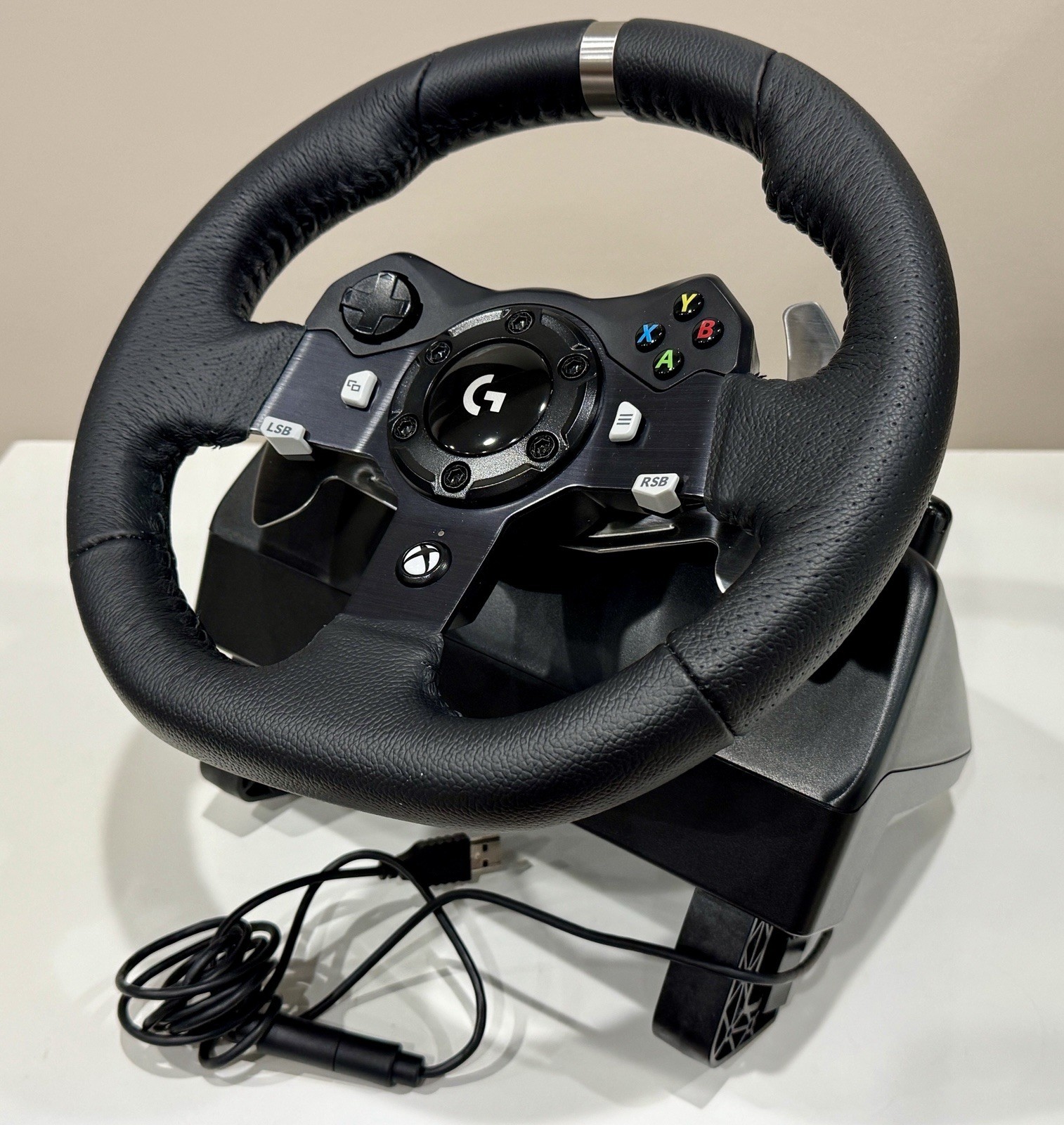 Logitech – G920 Driving Force Racing Wheel, Shifter, and Pedals for Xbox & PC