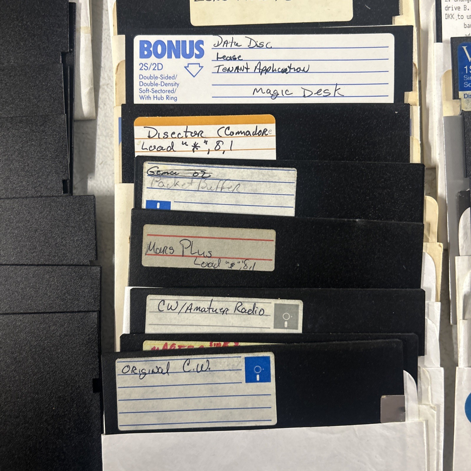 Commodore 64 Floppy Disks With Games Selling As Is for Blank Disk LOT Of 66