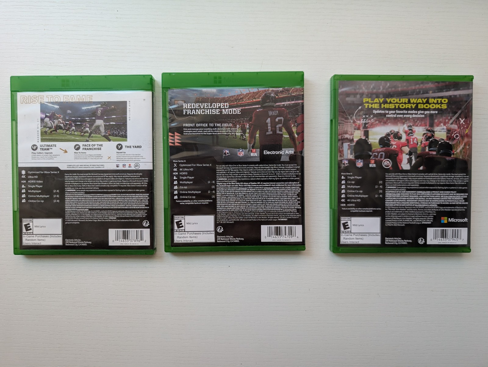 Madden NFL 21 22 23 Xbox One Lot Bundle MVP Edition CIB Complete Tested EA Sport