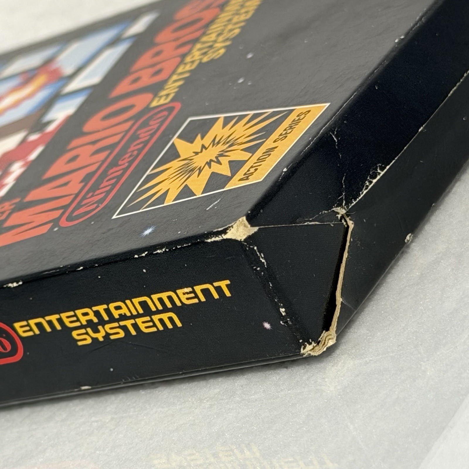 Super Mario Bros 1⭐️NICE 5 Screw Hangtab Complete CIB⭐️Nintendo NES Original USA