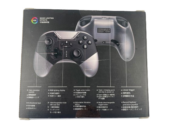 Bluetooth Controller for Switch/PC/iPhone/Android/Apple Arcade MFi Black