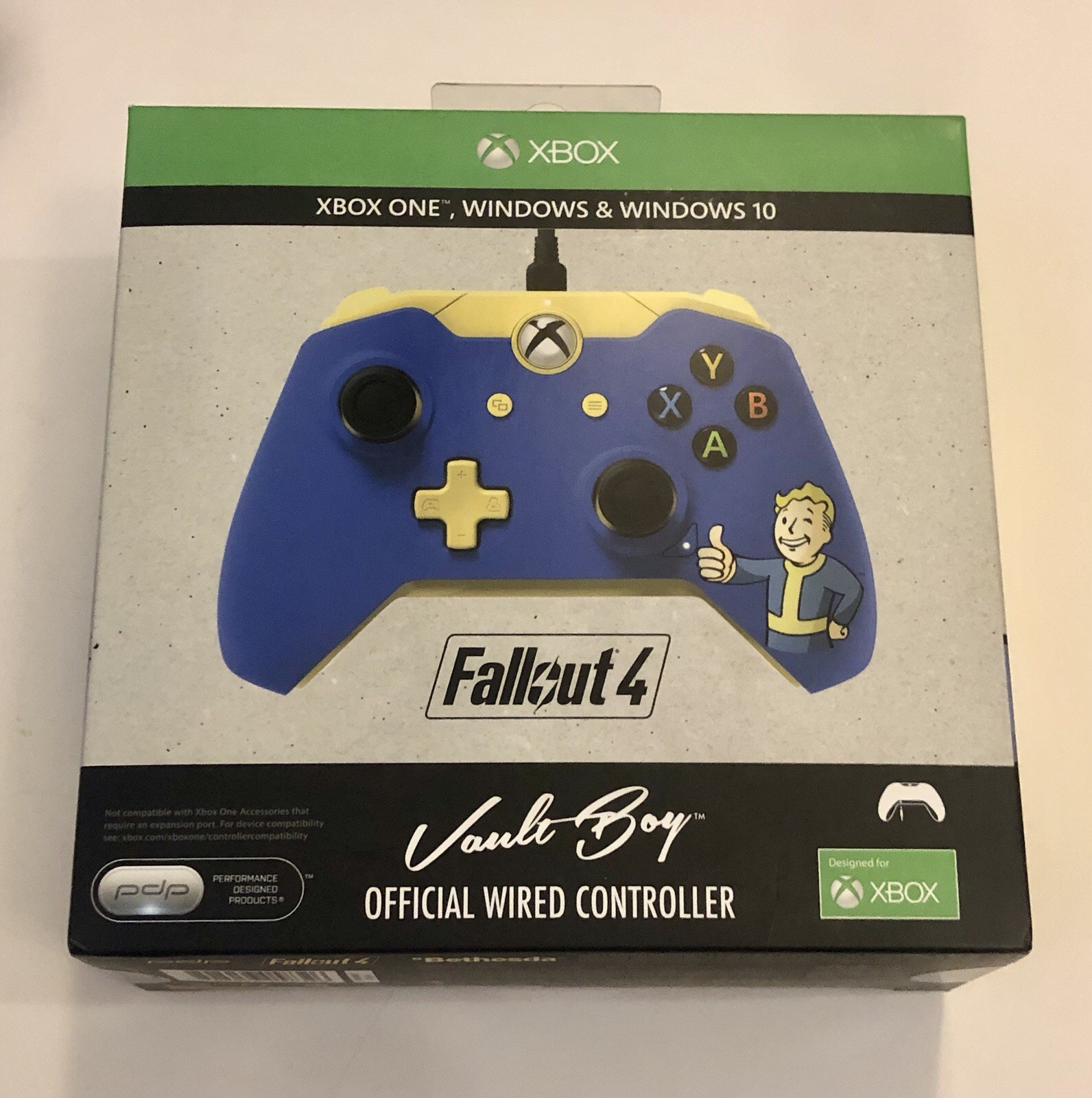 Fallout 4 Vault Boy Wired Controller Xbox One Limited Edition /5000 With Box