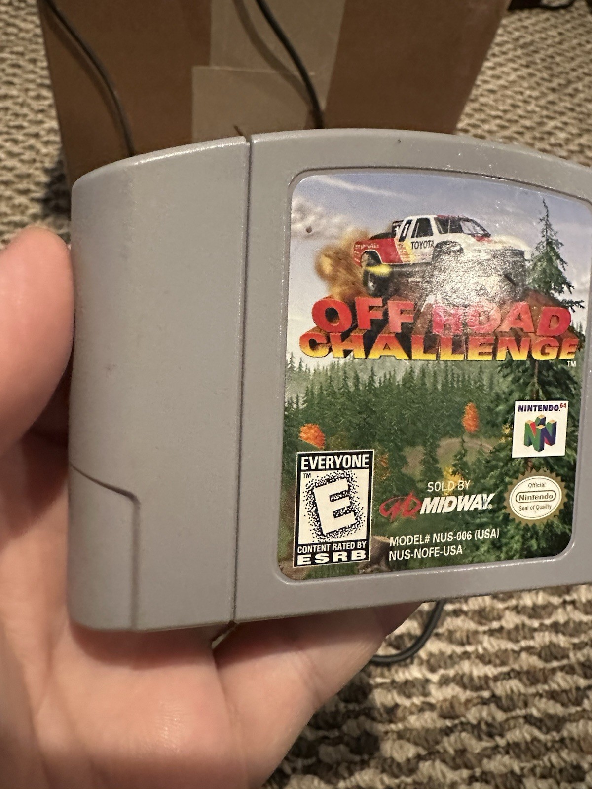Midway Racing Off Road Challenge Nintendo N64, 1998 Authentic Tested Working