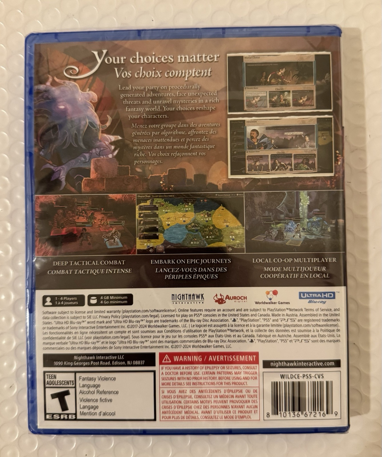 Wildermyth PS5 New Sealed Nighthawk Interactive WILDCE-PS5