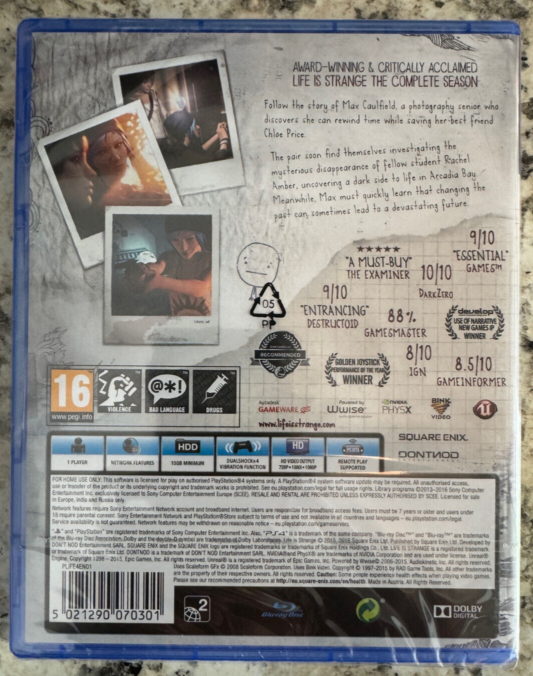 Life is Strange PS4 Brand New Factory Sealed PlayStation 4