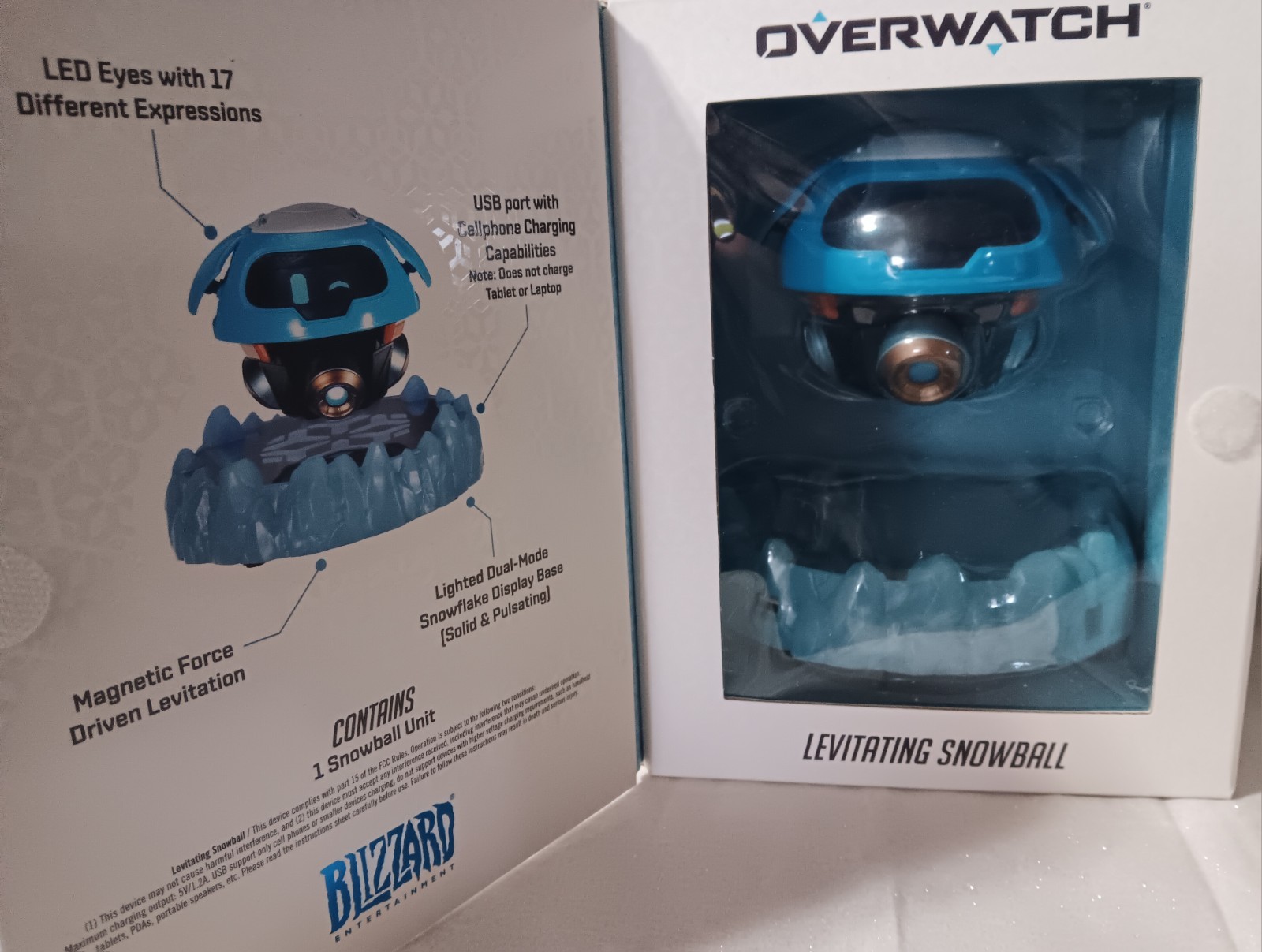 Blizzard Entertainment Overwatch Snowball Collectible Magnetic Levitation LED E…