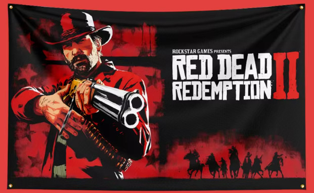 RED DEAD REDEMPTION Flag 3×5 FT RED DEAD REDEMPTION Tapestry RDD Banner