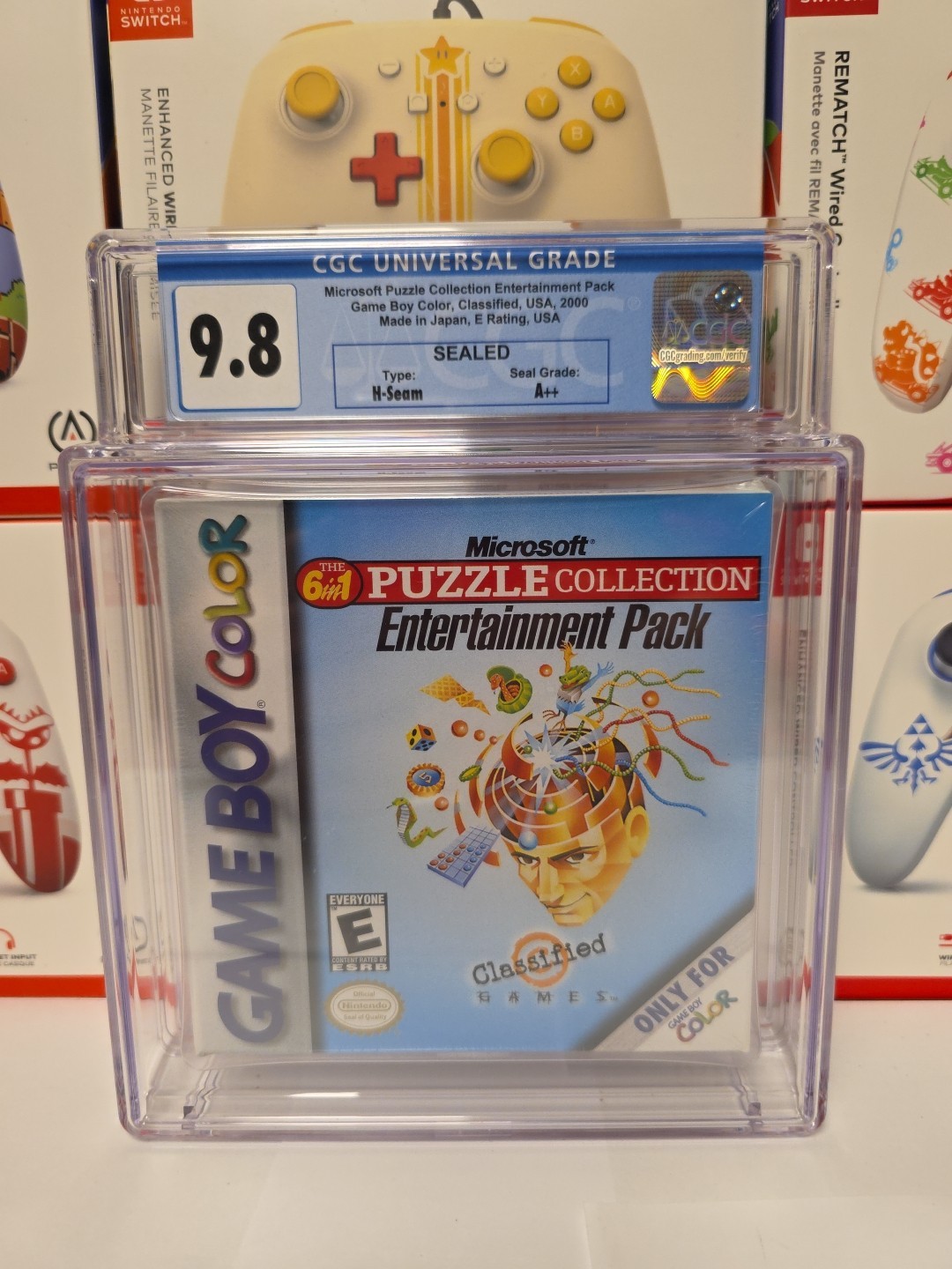 Microsoft Puzzle Collection Pack CGC 9.8 Graded A++ (Nintendo Game Boy Color)