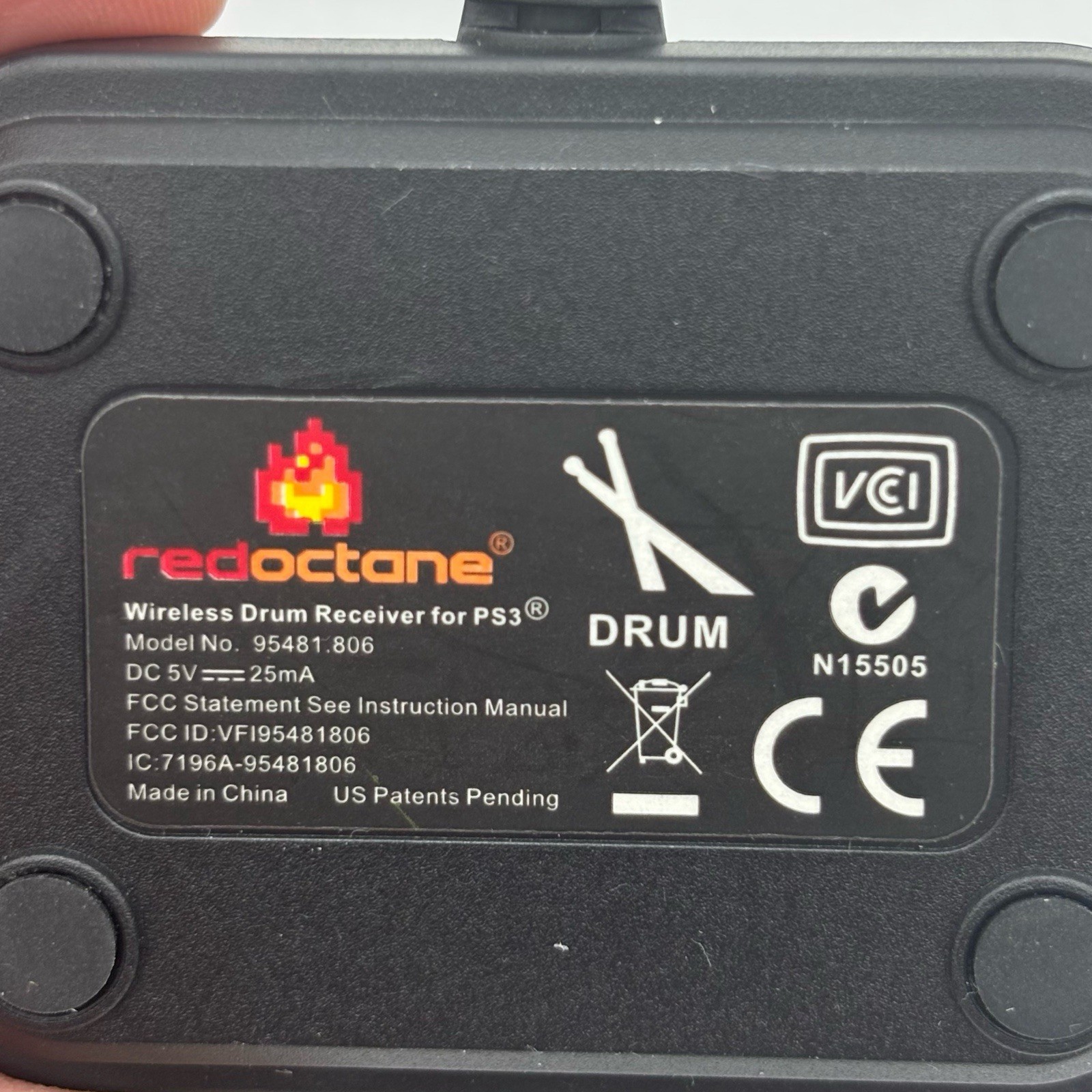 PS3 RedOctane Guitar Hero Drums Dongle Receiver 95481.806