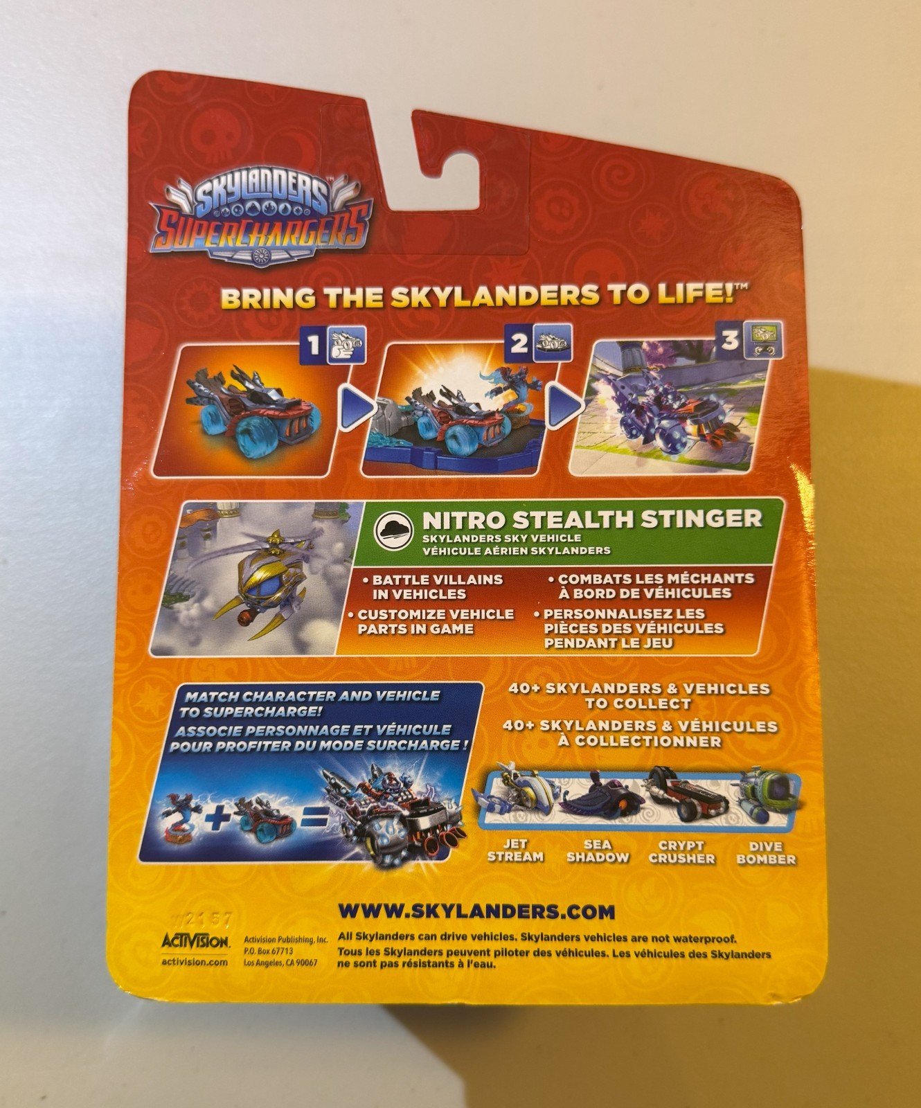 Skylanders Superchargers: Nitro Stealth Stinger Sky Vehicle Target Exclusive NEW