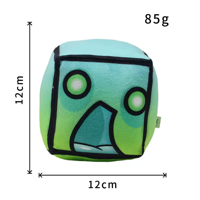 12CM Geometry Dash Plush Toy Soft And Cuddly Game Plush Doll Kids Birthday Gifts