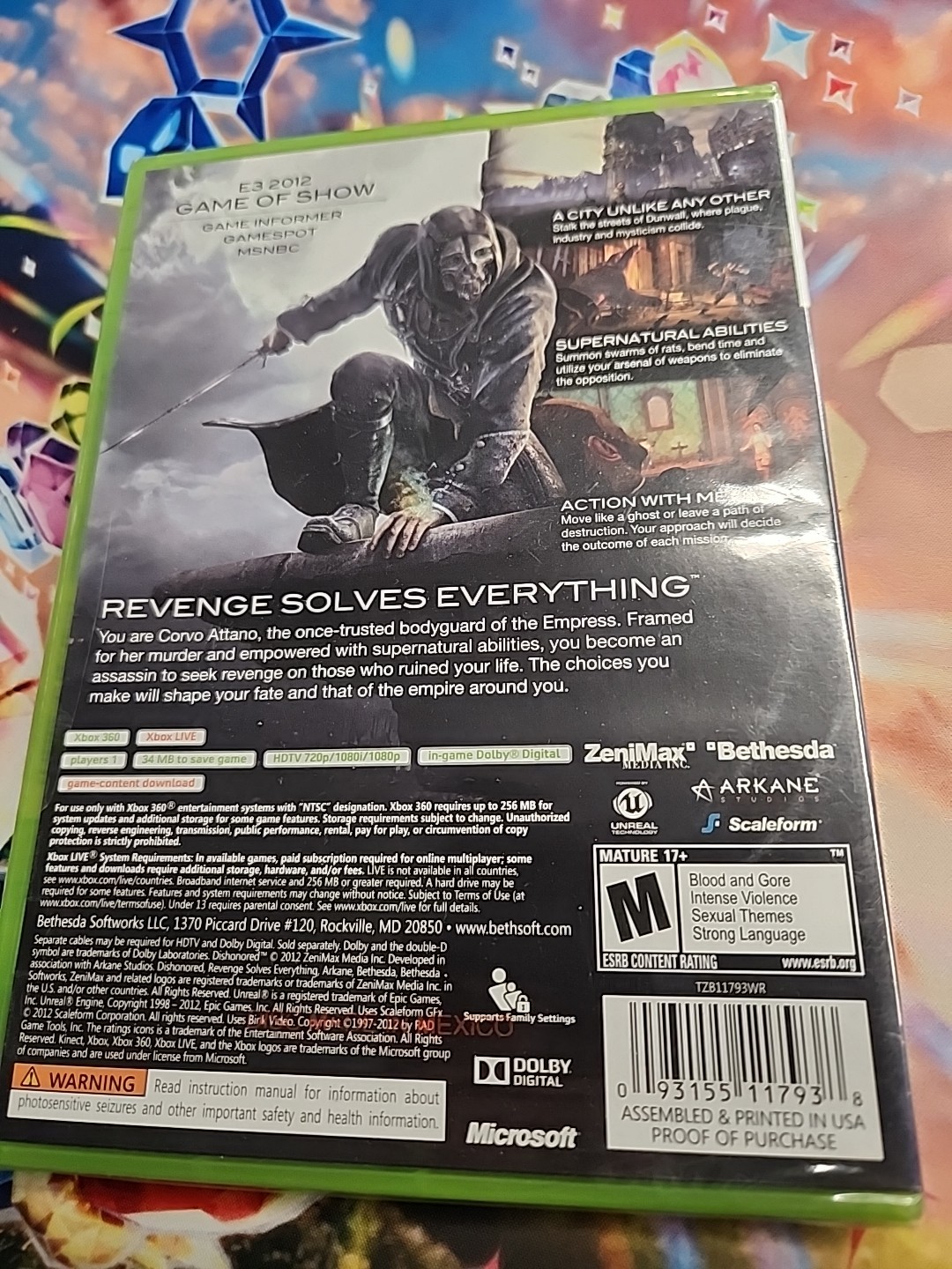 Dishonored – Microsoft Xbox 360 SEALED