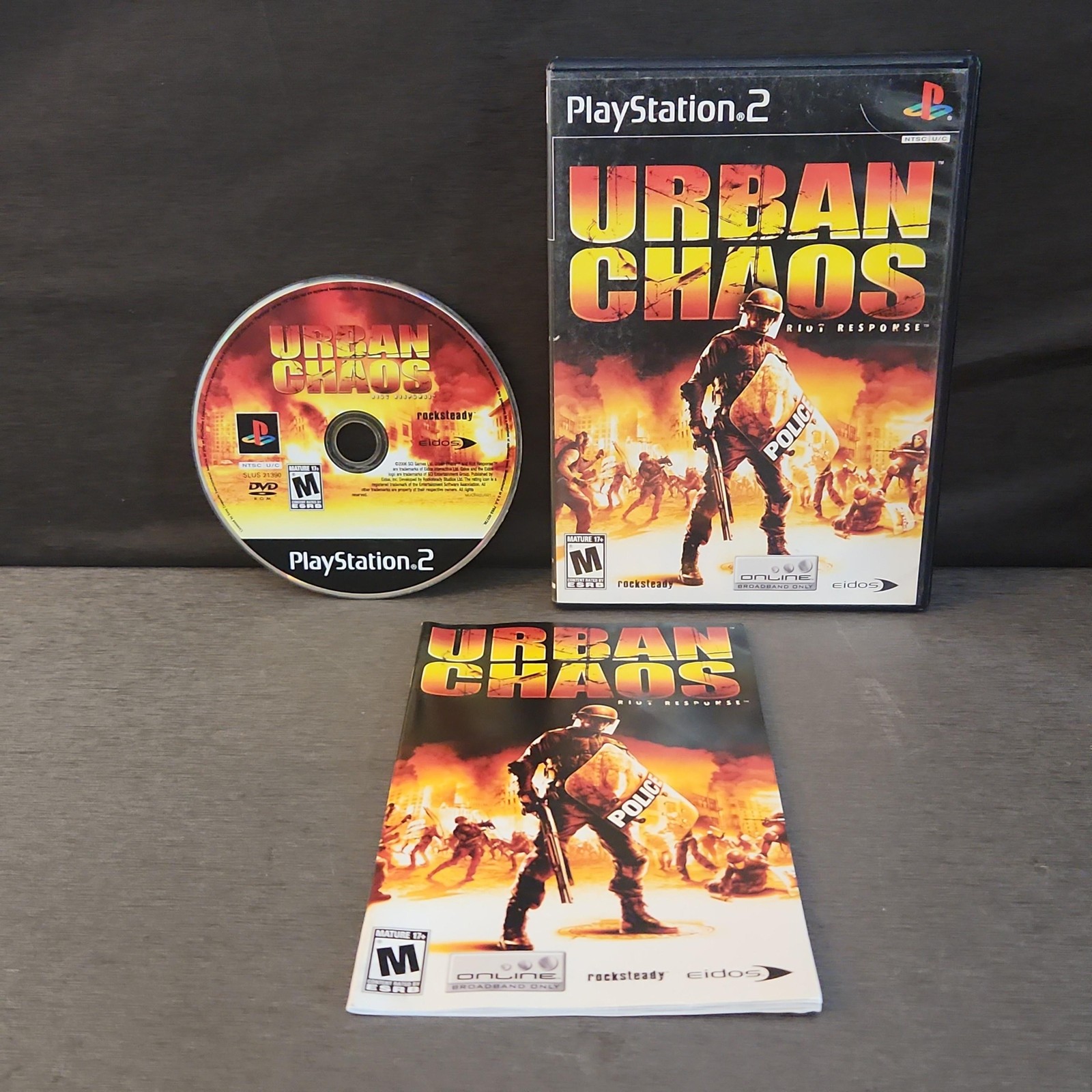 Urban Chaos Riot Response PlayStation 2 PS2 Game CIB