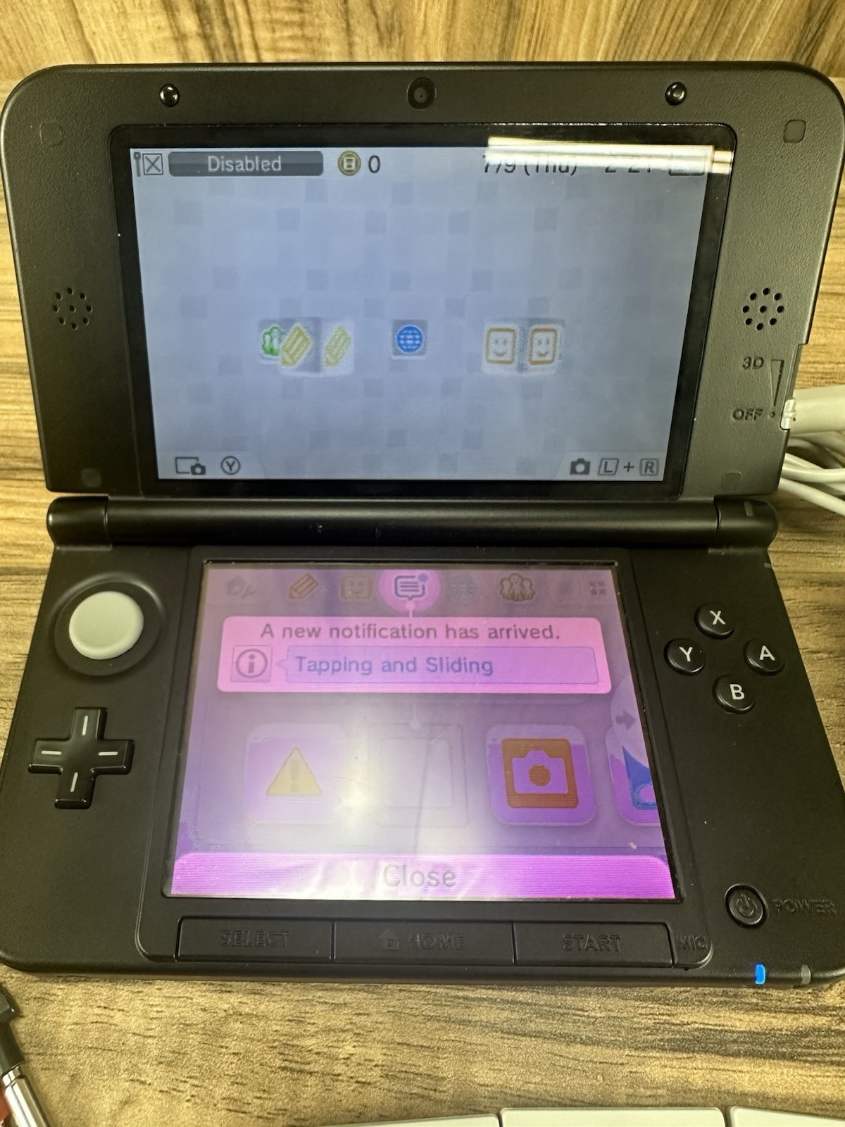 Nintendo 3DS XL Handheld System – Tested – Blue/Black With Charger SD & 3 Games