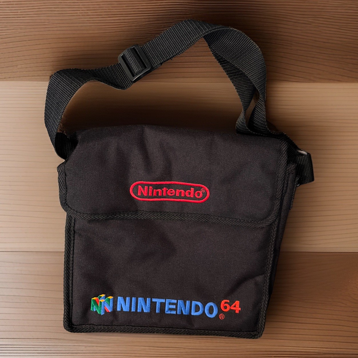 Vintage Nintendo 64 N64 Padded Messenger Shoulder Carry Case Bag