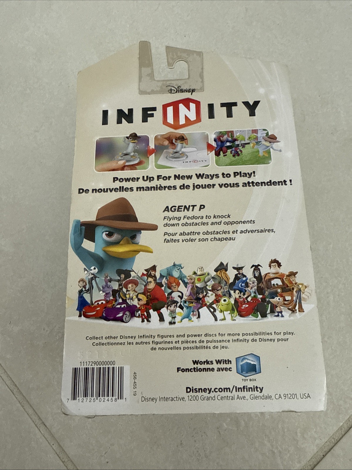 DISNEY INFINITY – *CRYSTAL* AGENT P (PERRY THE PLATYPUS) Phineas and Ferb / TRU