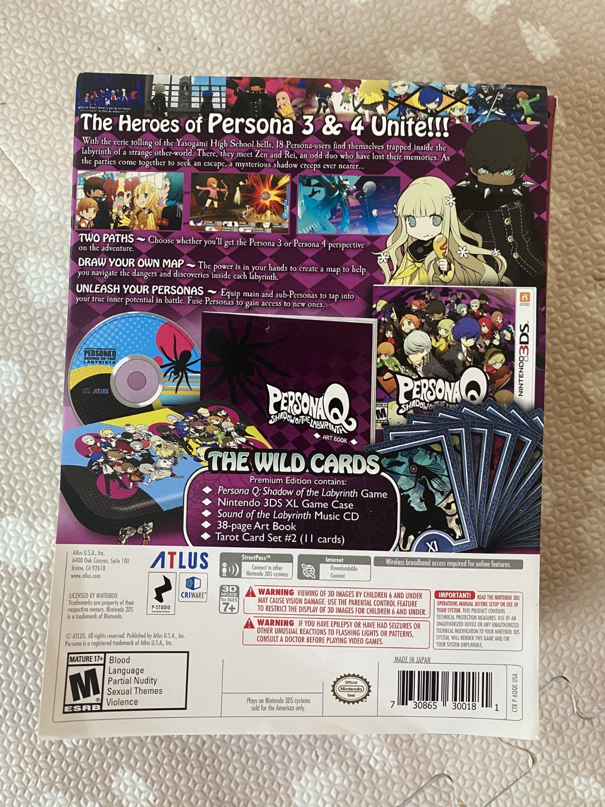 Persona Q Collector’s Edition for Nintendo 3DS – CIB