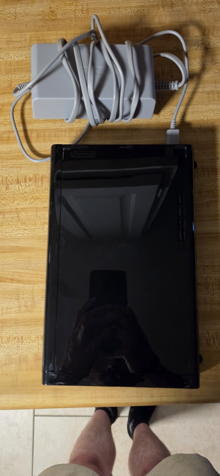 Nintendo Wii U Black 32GB Console w/ GamePad, Cables (JPN Region)
