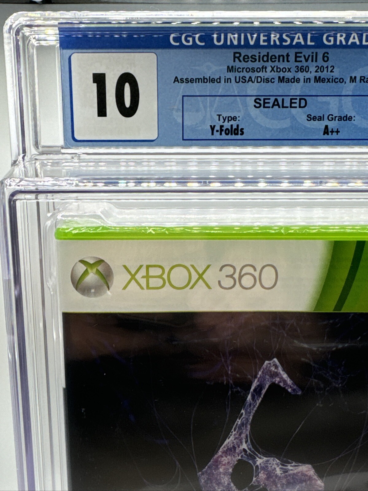 Resident Evil 6 Microsoft Xbox 360 2012 Sealed CGC Graded PERFECT 10 A++