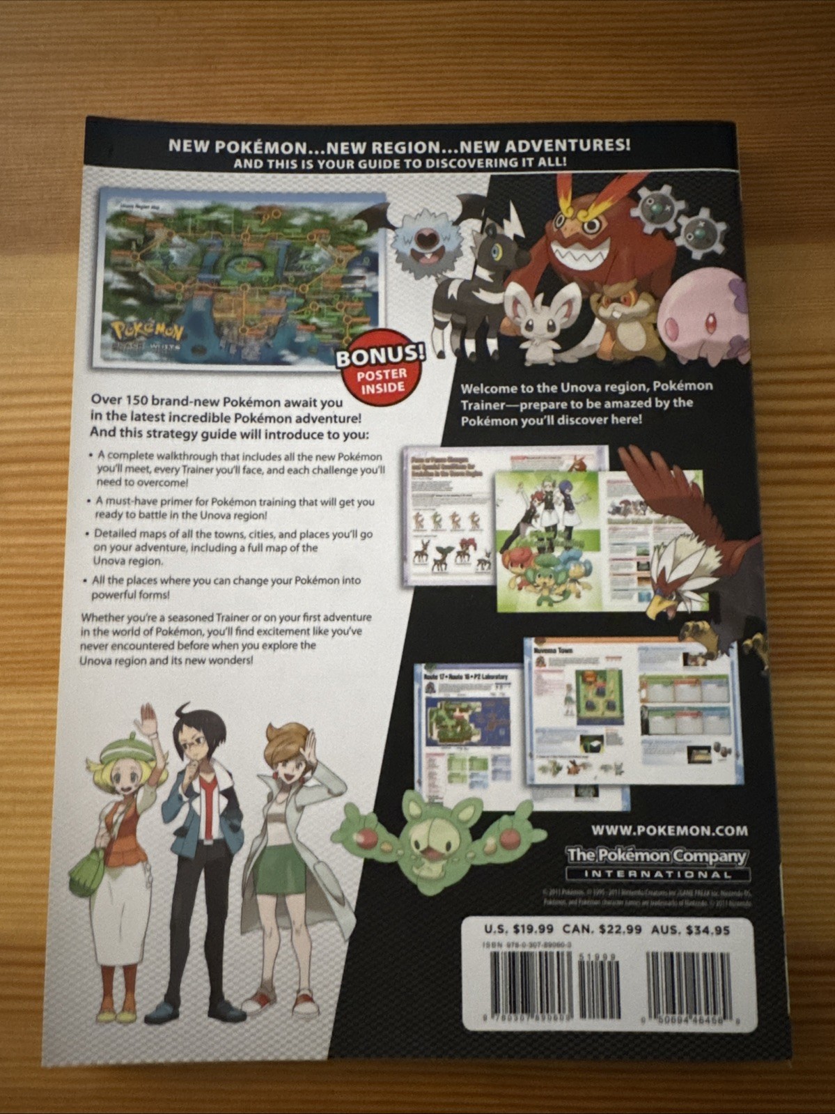 Pokémon Black and white official strategy guide vol 1 *No poster