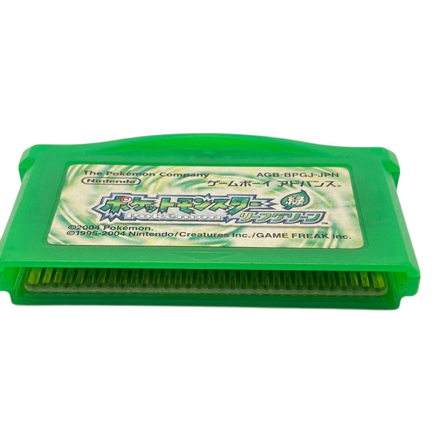 Pokemon Leaf Green Version Game Boy Advance GBA Japan NTSC-J Used