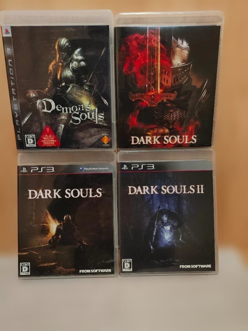 Dark Souls 1 2 & Demons Souls set Sony Playstation 3 PS3 ver Tested Japanese