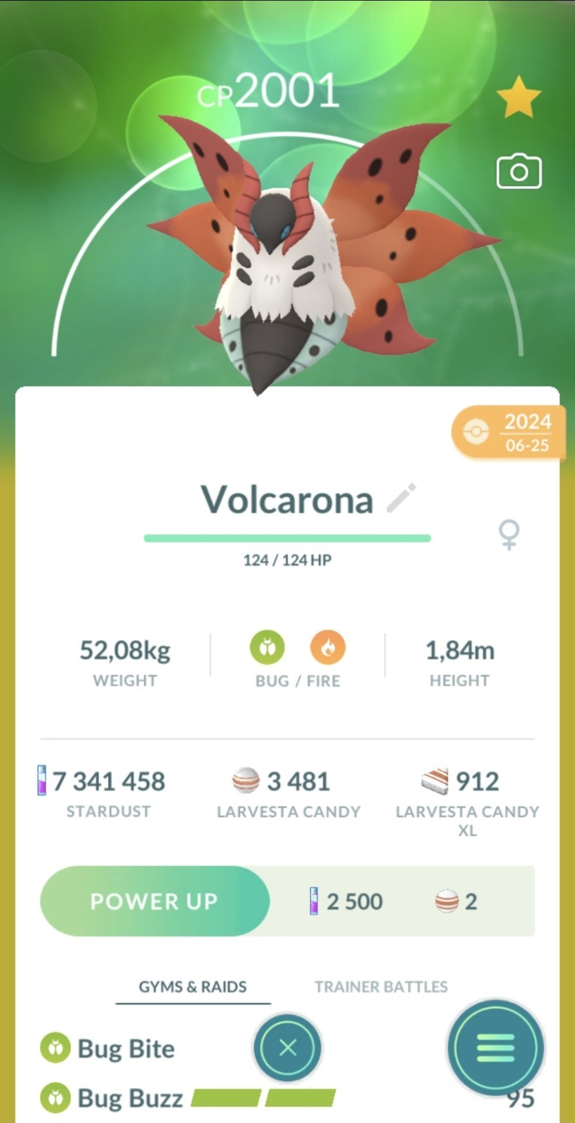 Volcarona (Larvesta Evolution) RARE!