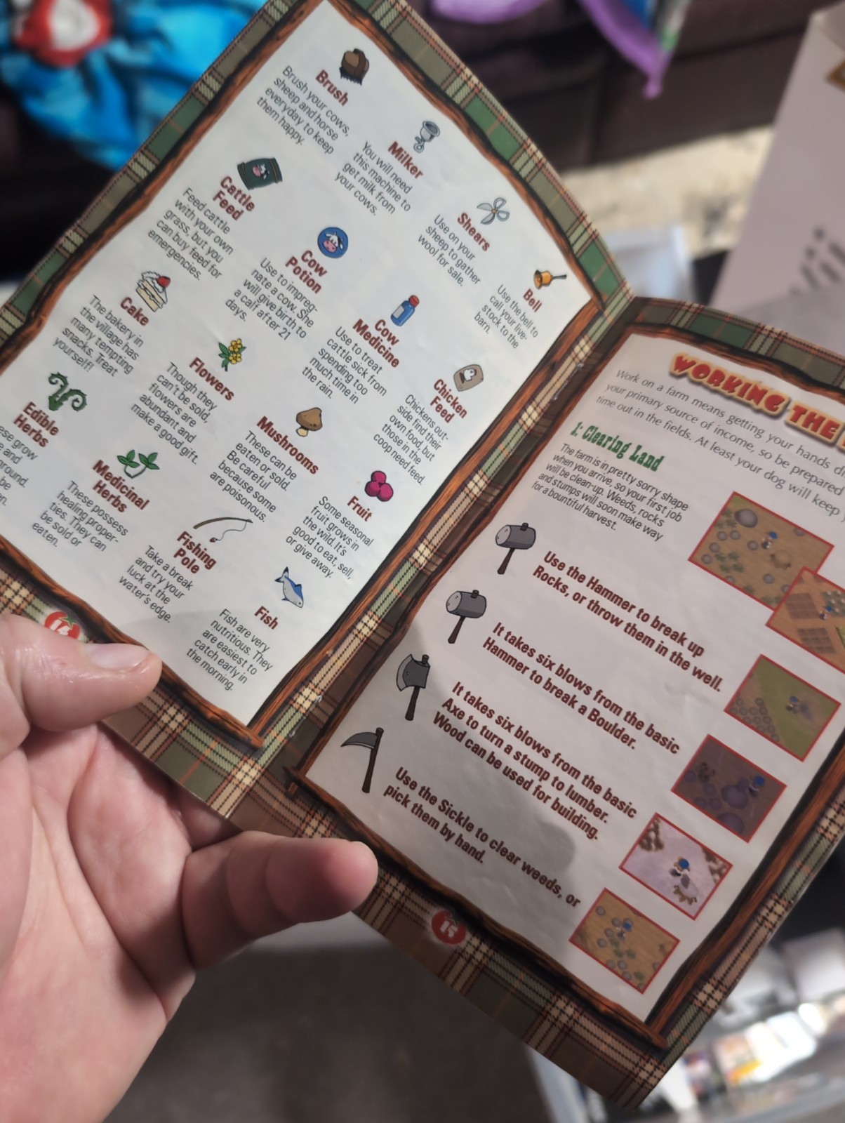 Harvest Moon 64 N64 Instruction Manual ONLY