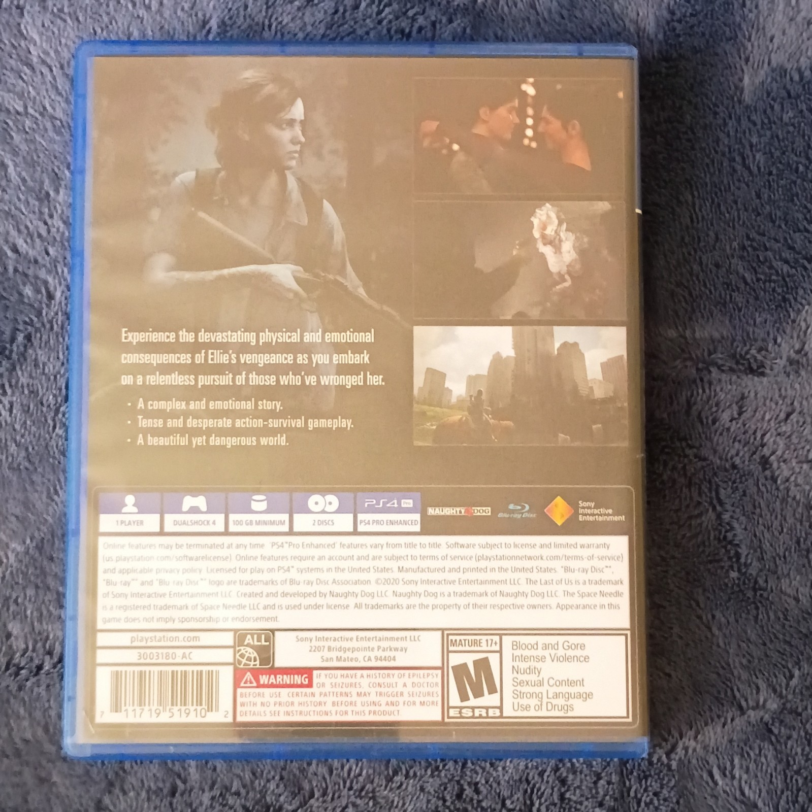 The Last of Us Part II PS4 2-Disc Action Adventure Sony Interactive M NTSC-U/C