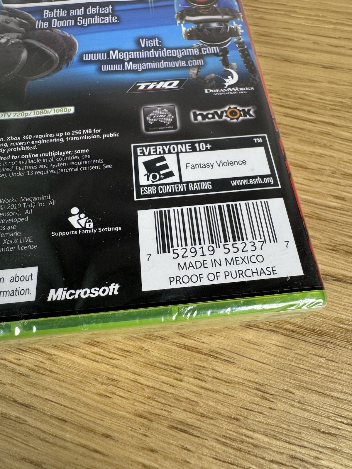 Video Game XBOX 360 Megamind Ultimate Showdown Dreamworks NEW SEALED