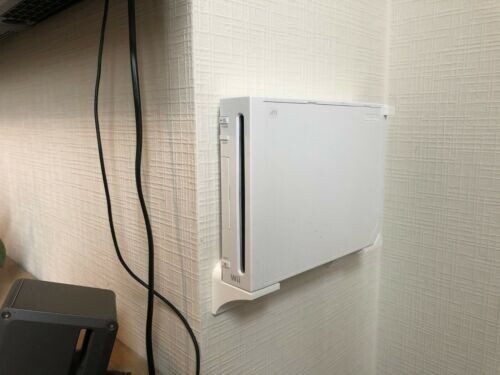 Nintendo Wii Wall Mount Discrete Low Footprint Sturdy and Durable Many Colors