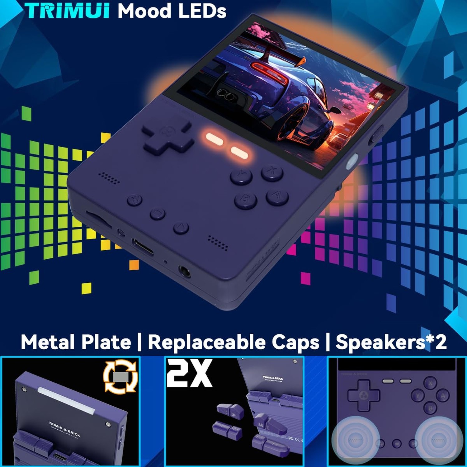 Trimui Brick Handheld Game Console 3.2-inch 1024*768 IPS Screen 3000mAh Trimu…