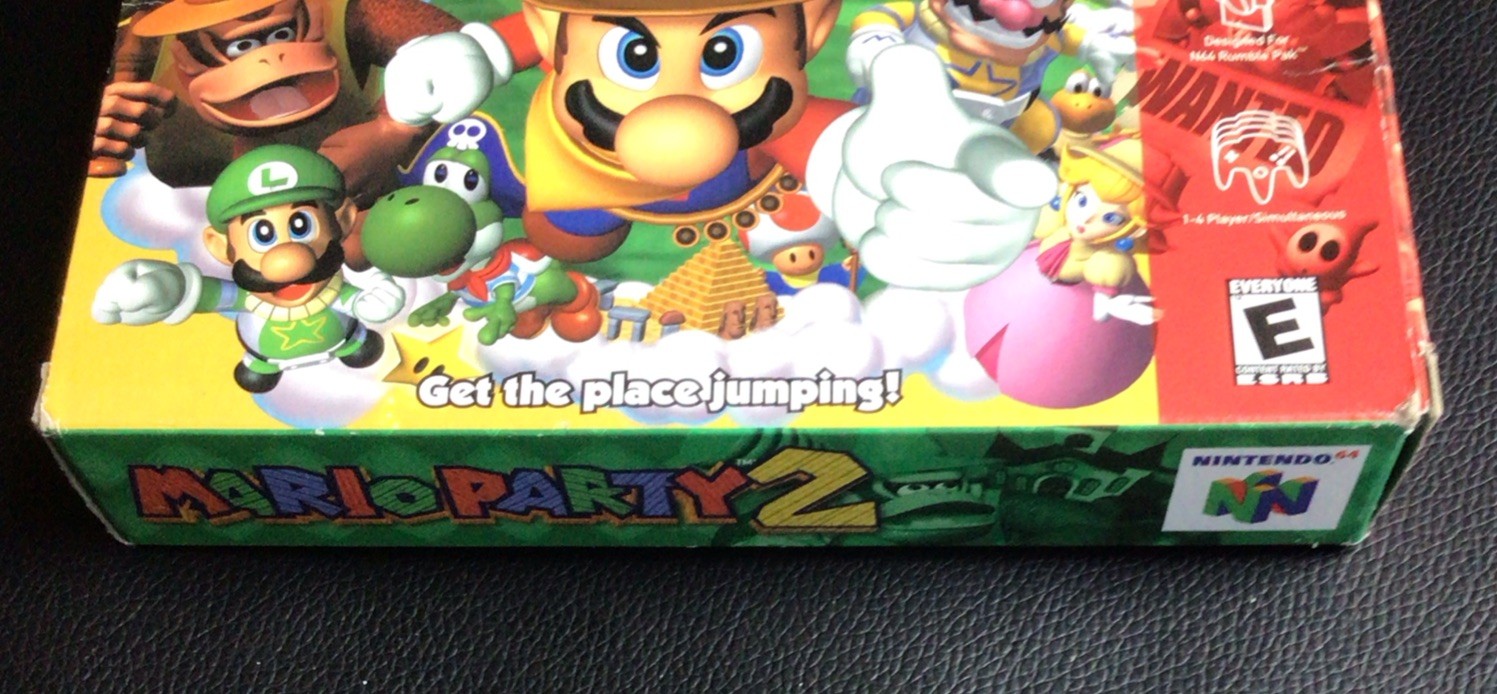 Mario Party 2 N64 Nintendo 64 Complete CIB Authentic! Very Good Condition!