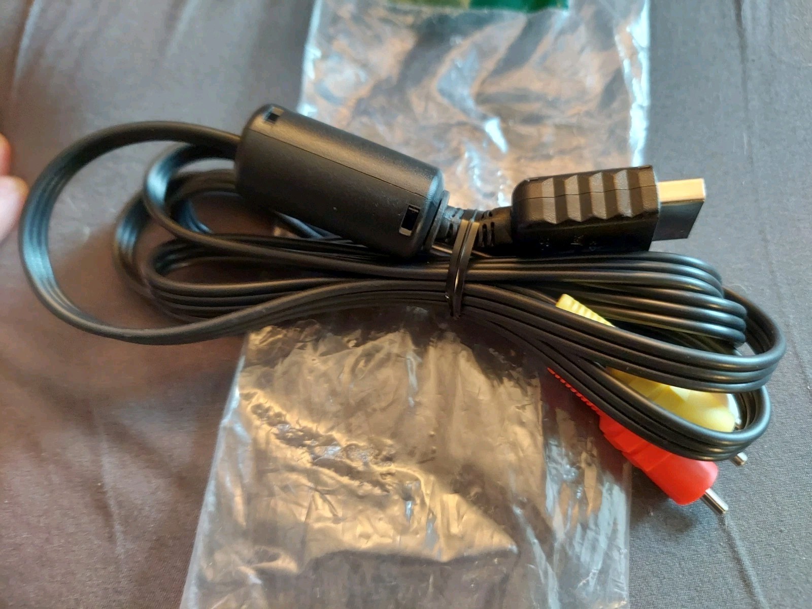 Bulk Lot 10 Original OEM Sony PlayStation 1 2 3 Composite Video RCA Cable Cord