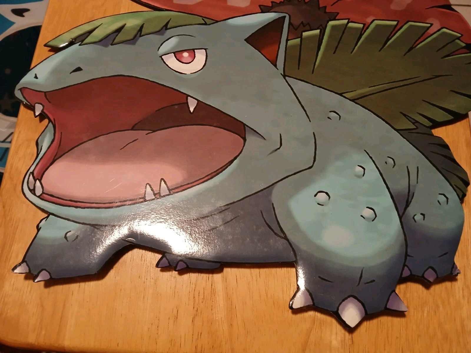 Pokemon Leaf Green Nintendo Bulbasaur Promo Display Cardboard Cut Out Sign 2004