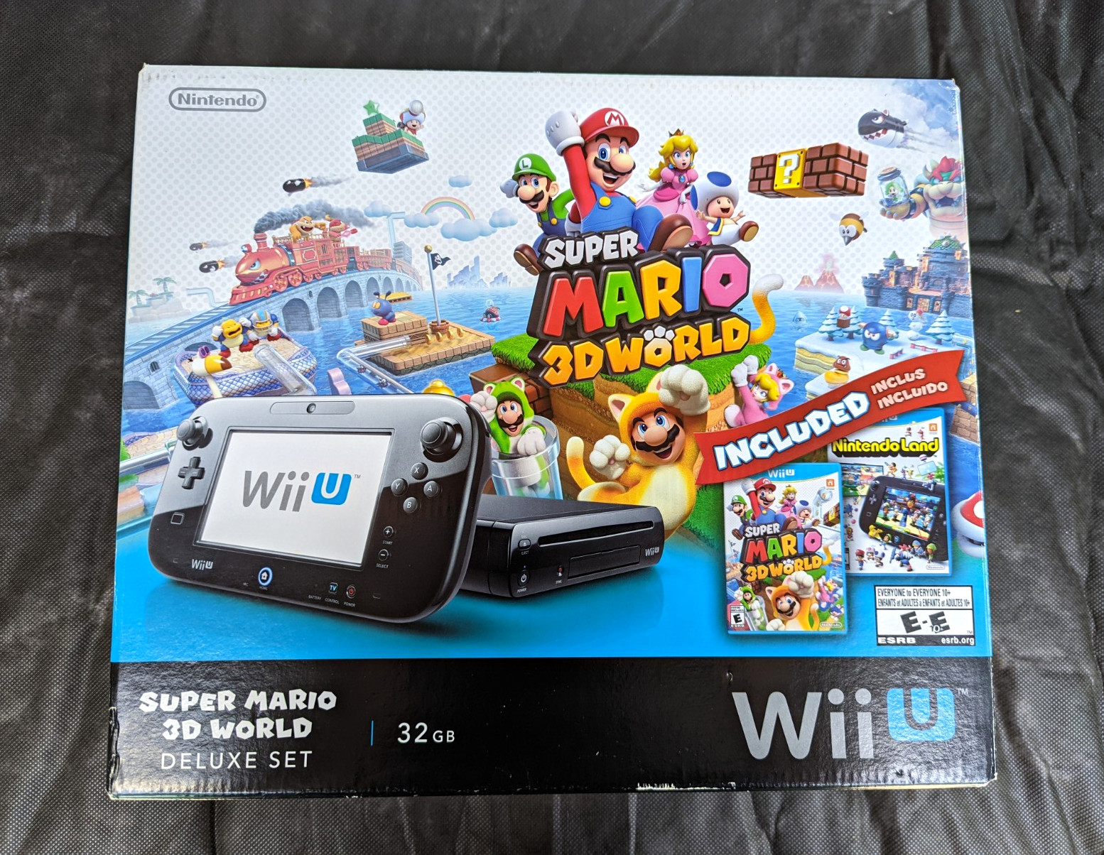 Nintendo Wii U 32GB Super Mario 3D World Deluxe Set Black NTSC-U/C HDMI